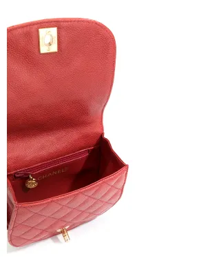 CHANEL Pre-Owned 1990年代 ダイヤモンドキルティング CC ベルトバッグ - レッド - サムネイル5
