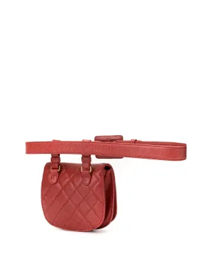 CHANEL Pre-Owned 1990年代 ダイヤモンドキルティング CC ベルトバッグ - レッド - サムネイル3