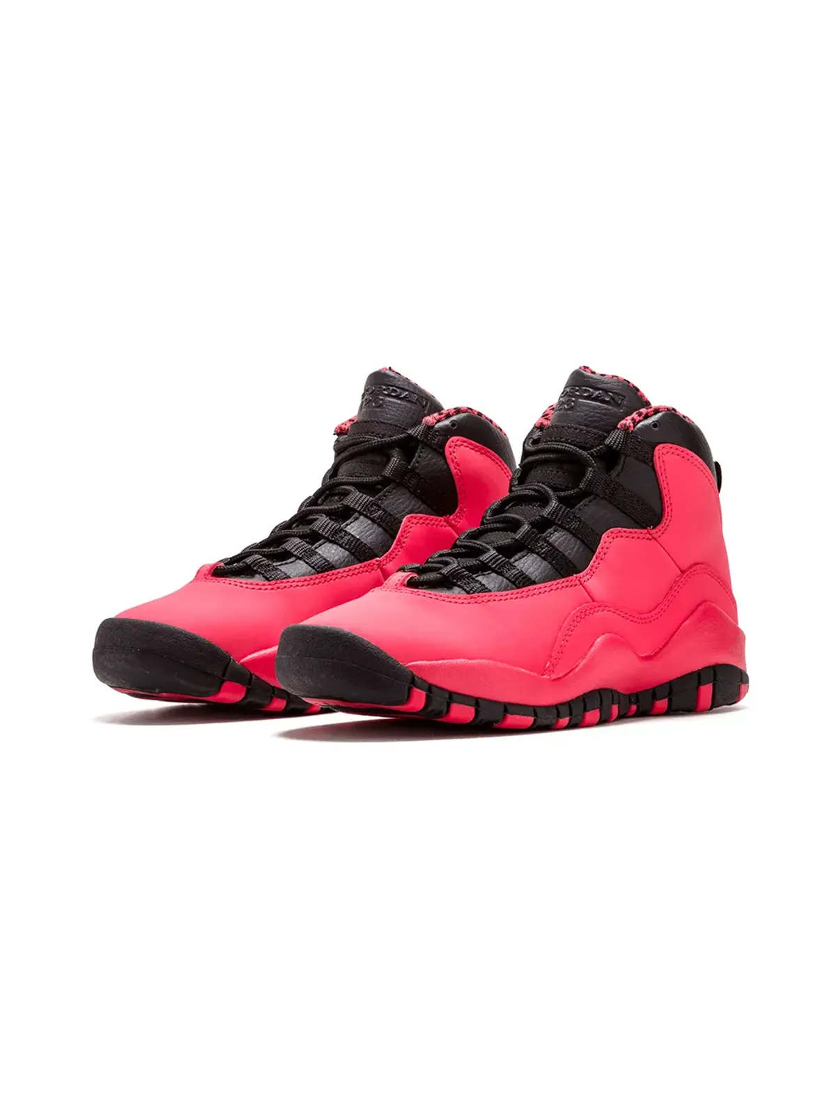 Jordan Kids Air Jordan 10 Retro "Fusion Red" sneakers - Pink - 画像2