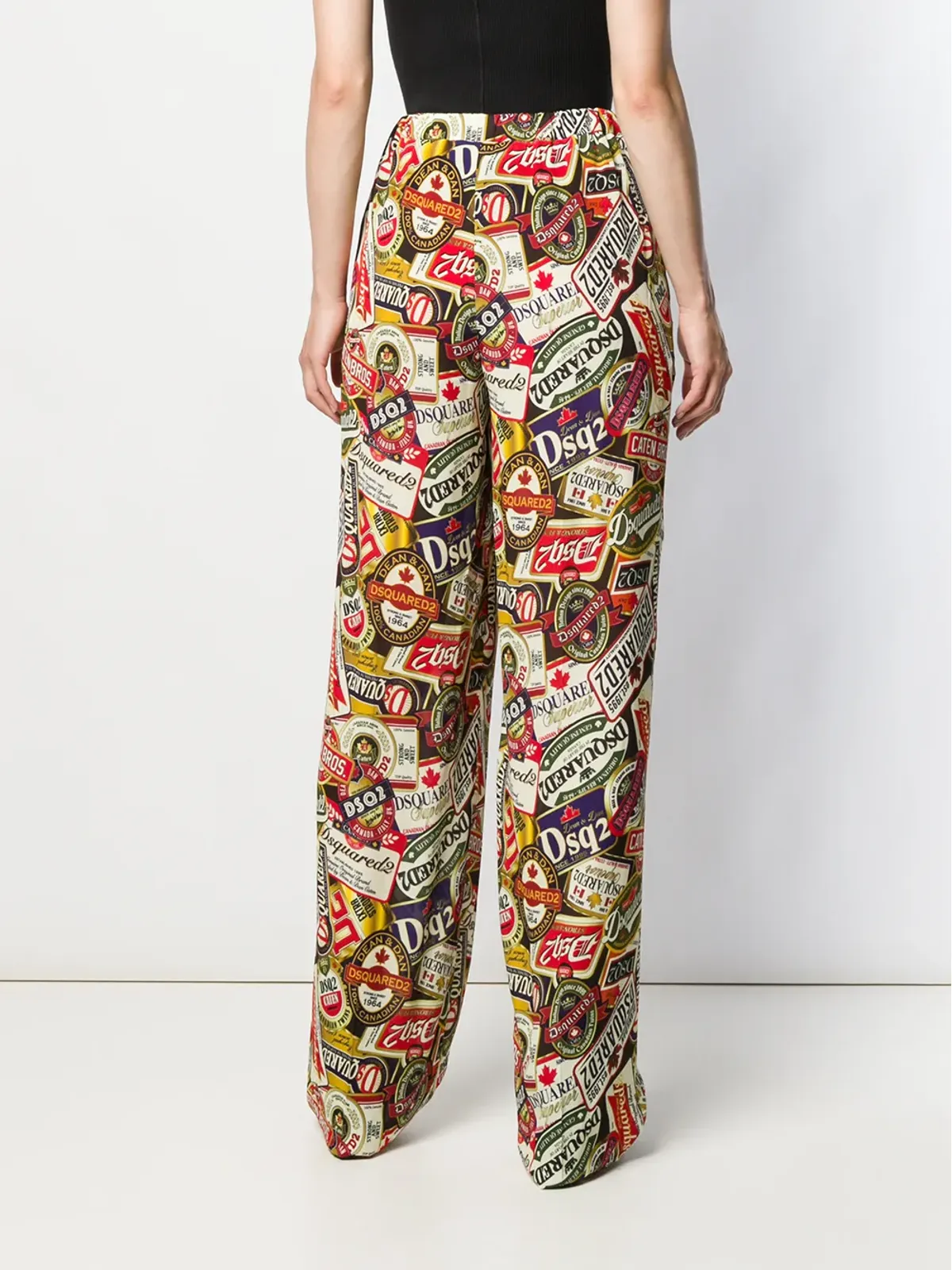 DSQUARED2 プリント パラッツォパンツ - 画像4