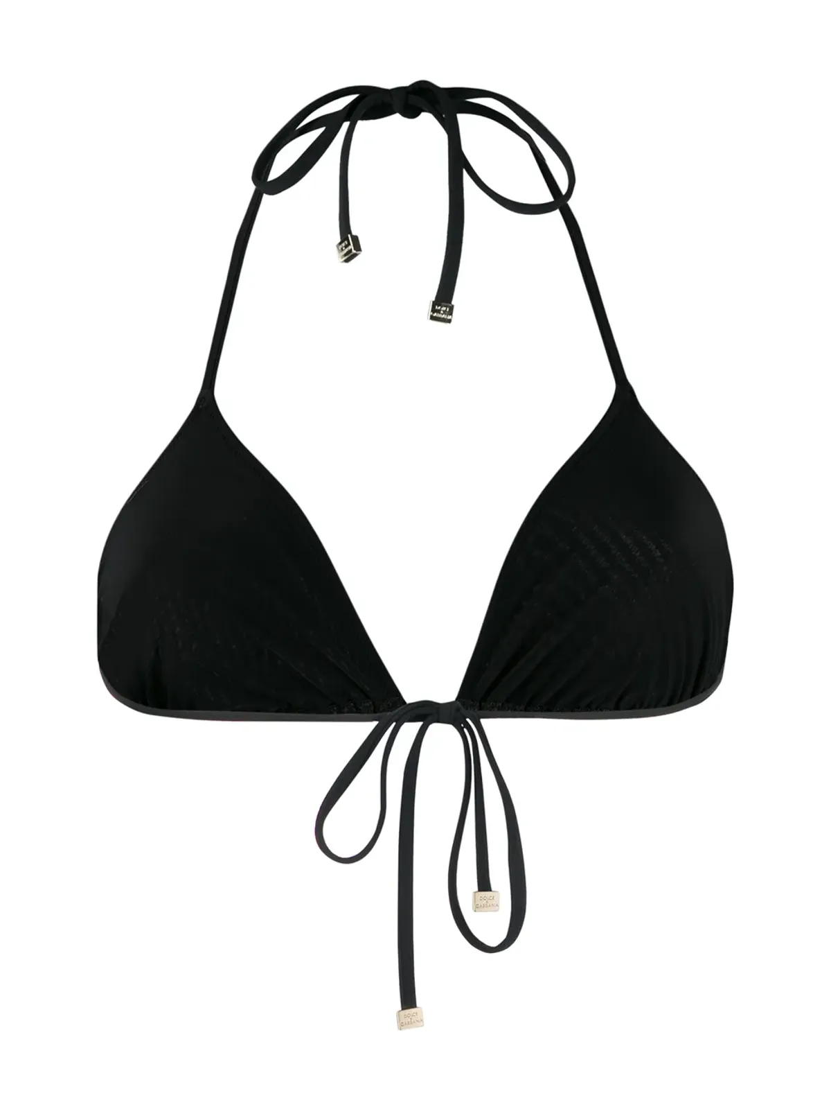 Dolce & Gabbana トライアングルビキニトップ - ブラック - 画像2