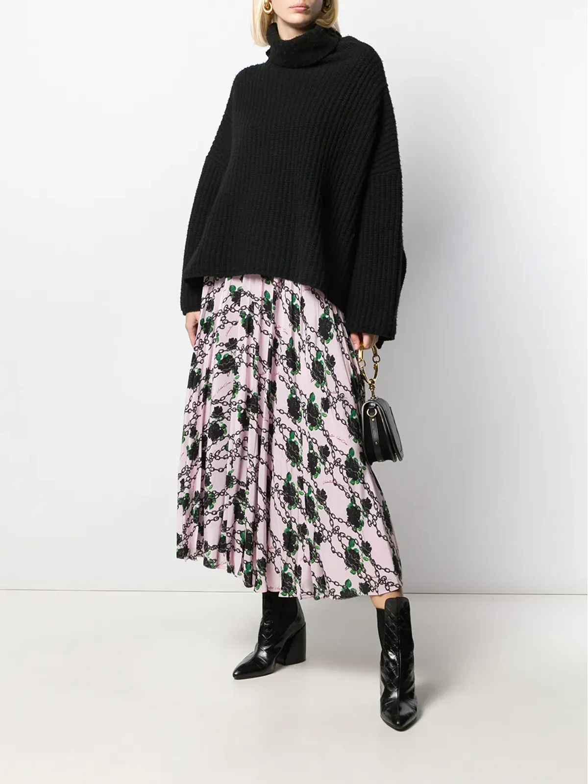 Valentino Garavani x Undercover シルクプリーツスカート - 画像2