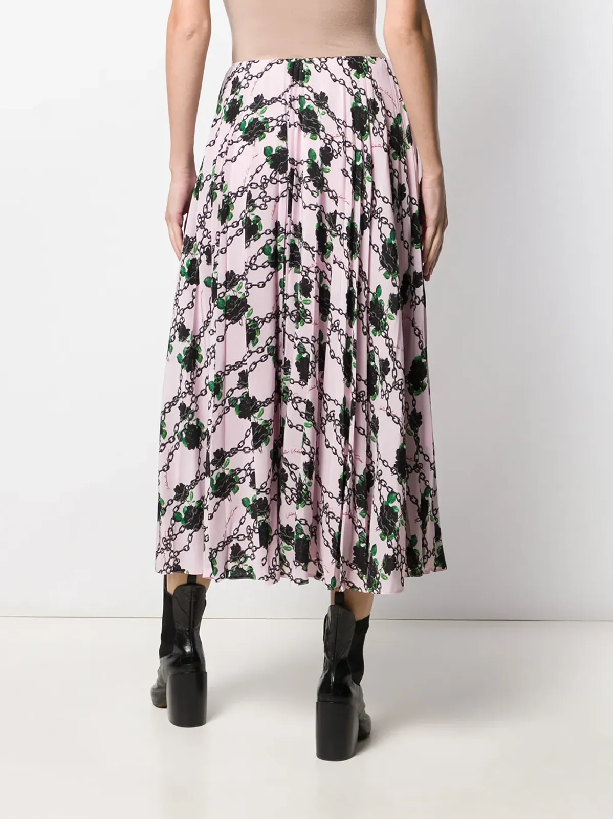 Valentino Garavani x Undercover シルクプリーツスカート - 画像4