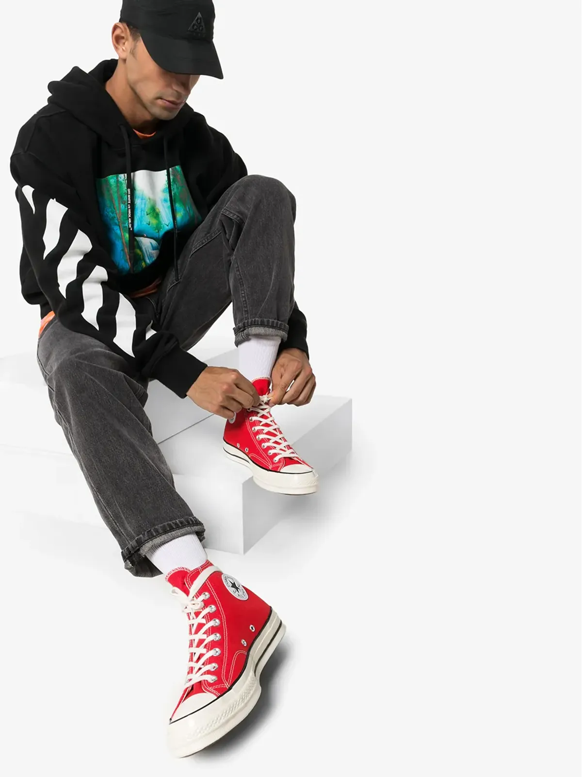 Converse Chuck 70 Hi レッド スニーカー - 画像2
