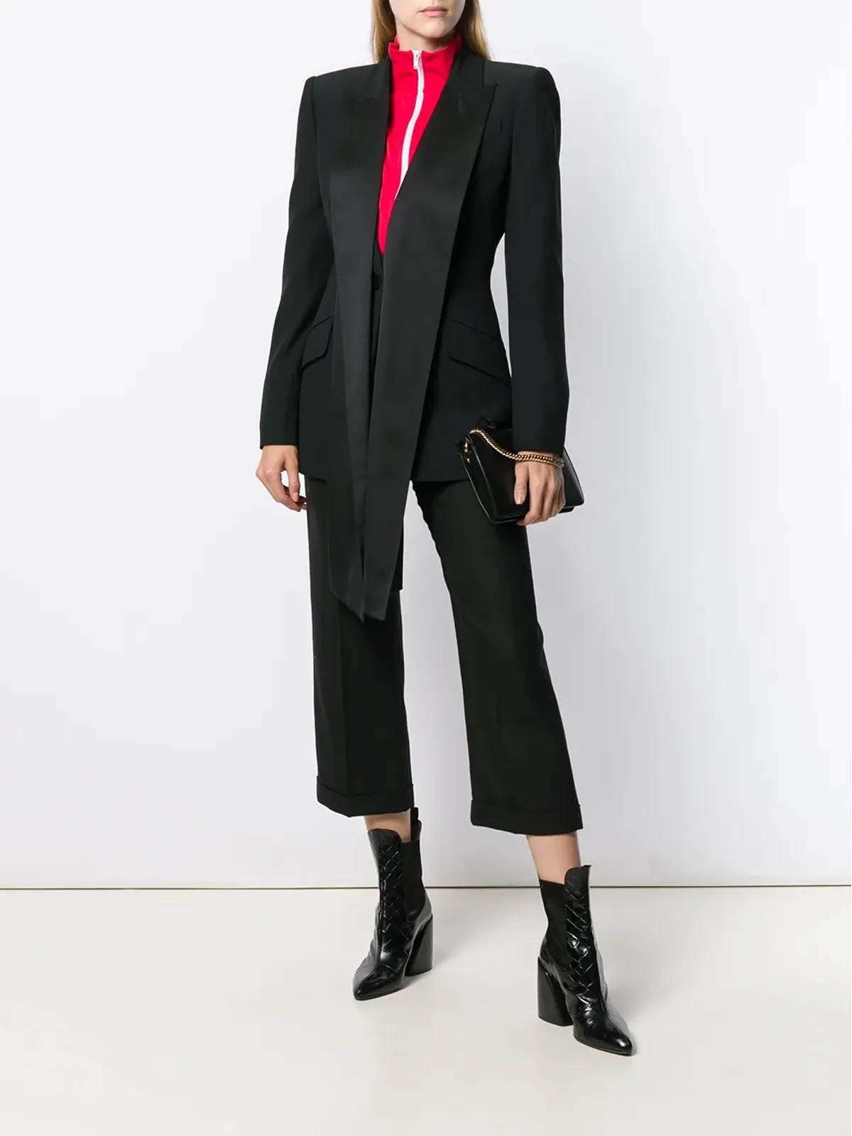 Alexander McQueen シルクリボン装飾ブレザー - 画像2