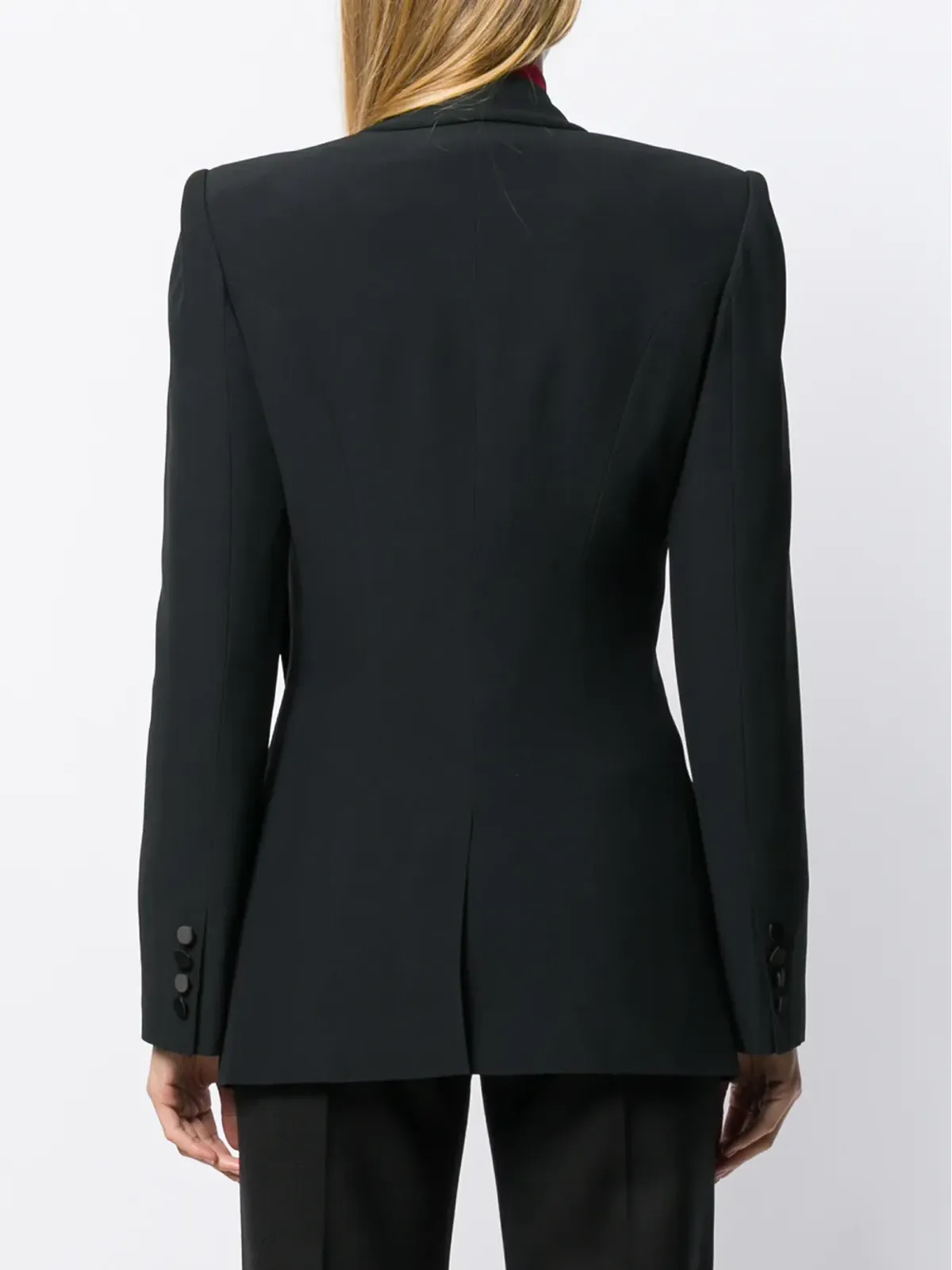 Alexander McQueen シルクリボン装飾ブレザー - 画像4