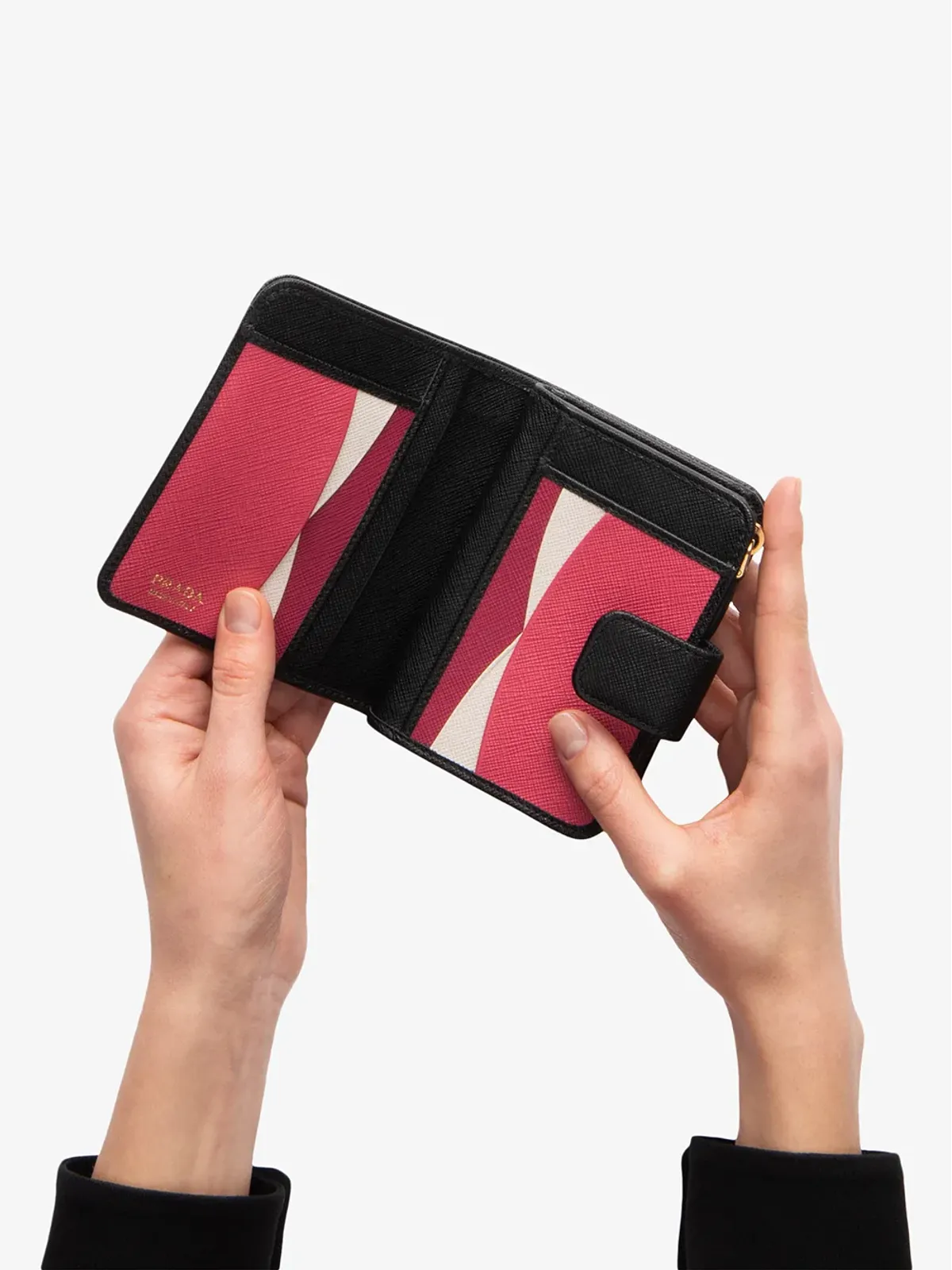 Prada サフィアーノレザー二つ折り財布 - 画像4