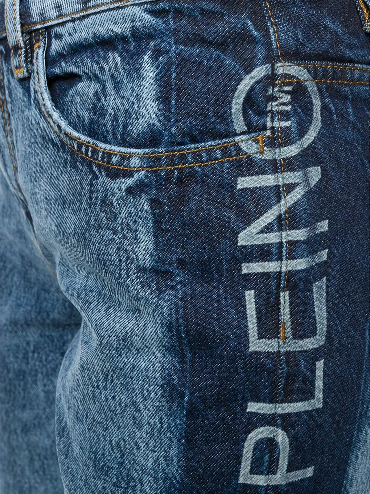 Philipp Plein ロゴパネルド・ストレートジーンズ - 画像5