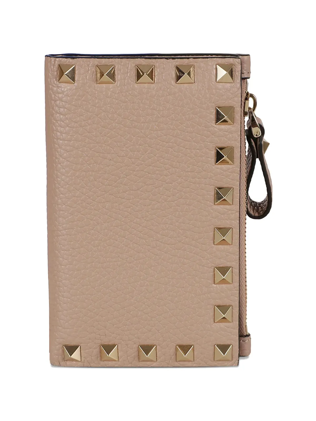 Valentino Garavani ロックスタッズ ジップド レザー カードホルダー - 画像2