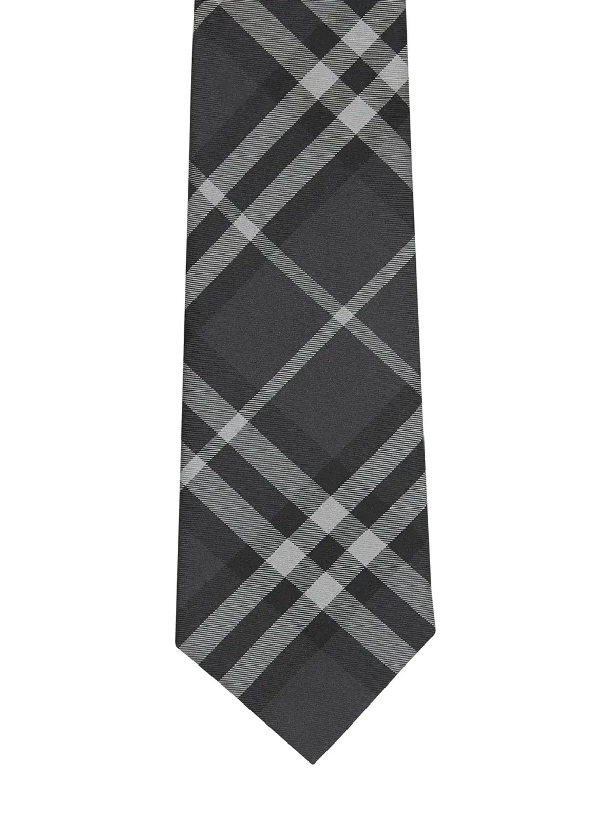 Burberry クラシックカット ヴィンテージチェック シルクタイ グレー - 画像2