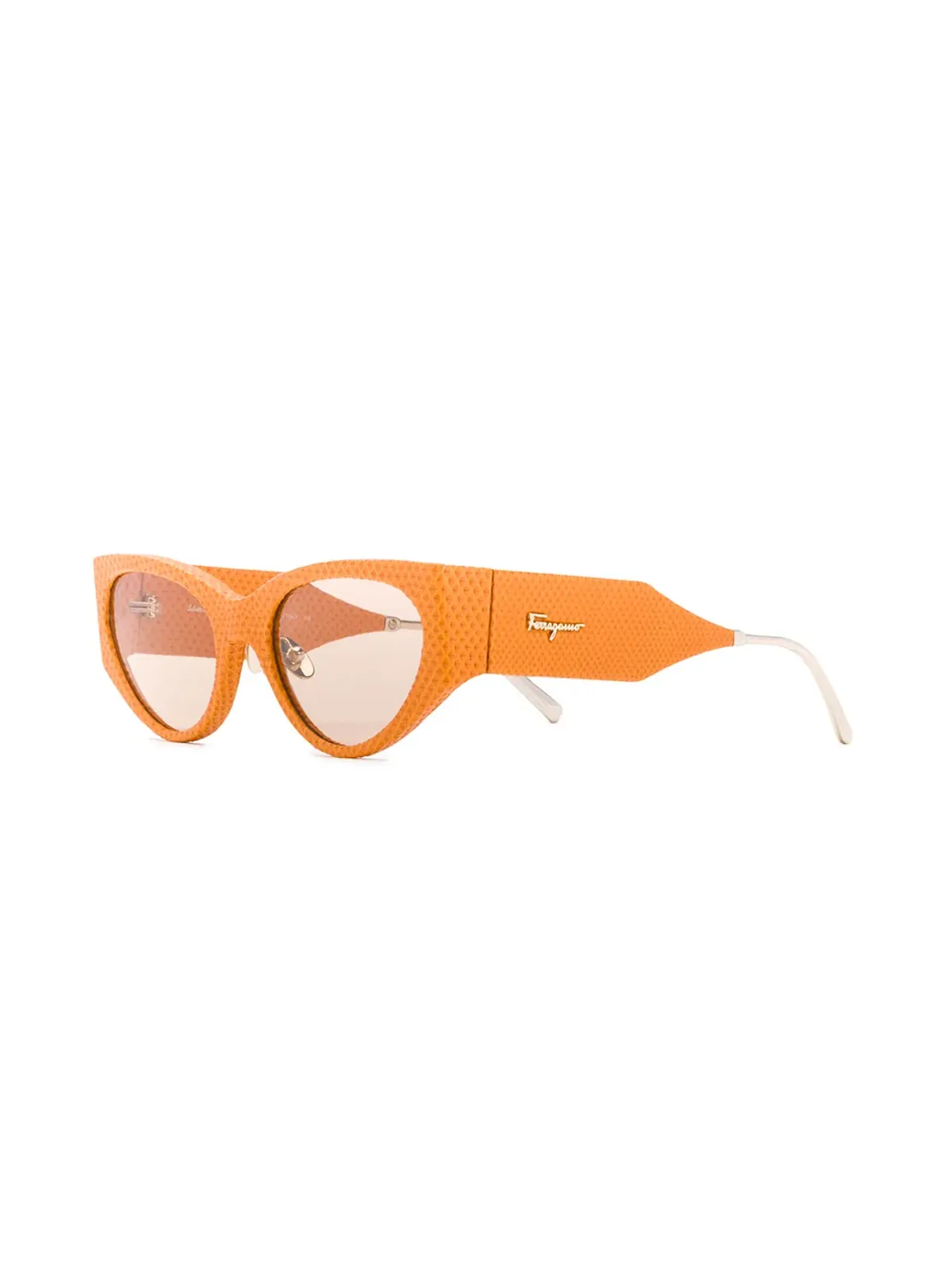 Ferragamo Eyewear レザーサングラス - 画像2