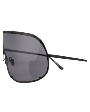 Rick Owens Larry Shield サングラス - サムネイル3