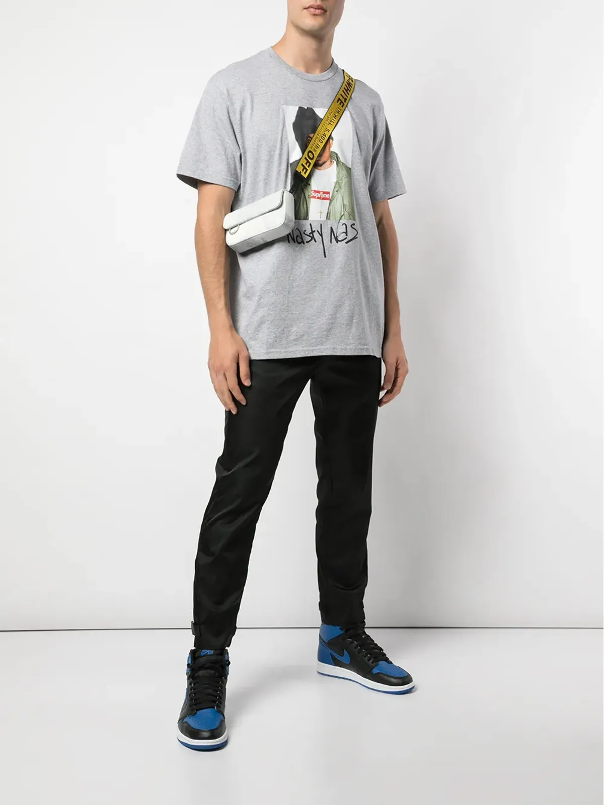 Supreme Nasty Nas プリント Tシャツ（グレー） - 画像2
