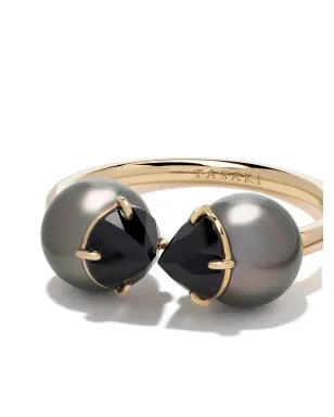 TASAKI 18Kイエローゴールド コレクションライン レファインド・レベリオン サインブラックスピネル リング - サムネイル3