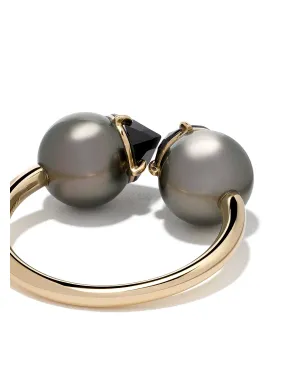 TASAKI 18Kイエローゴールド コレクションライン レファインド・レベリオン サインブラックスピネル リング - サムネイル4
