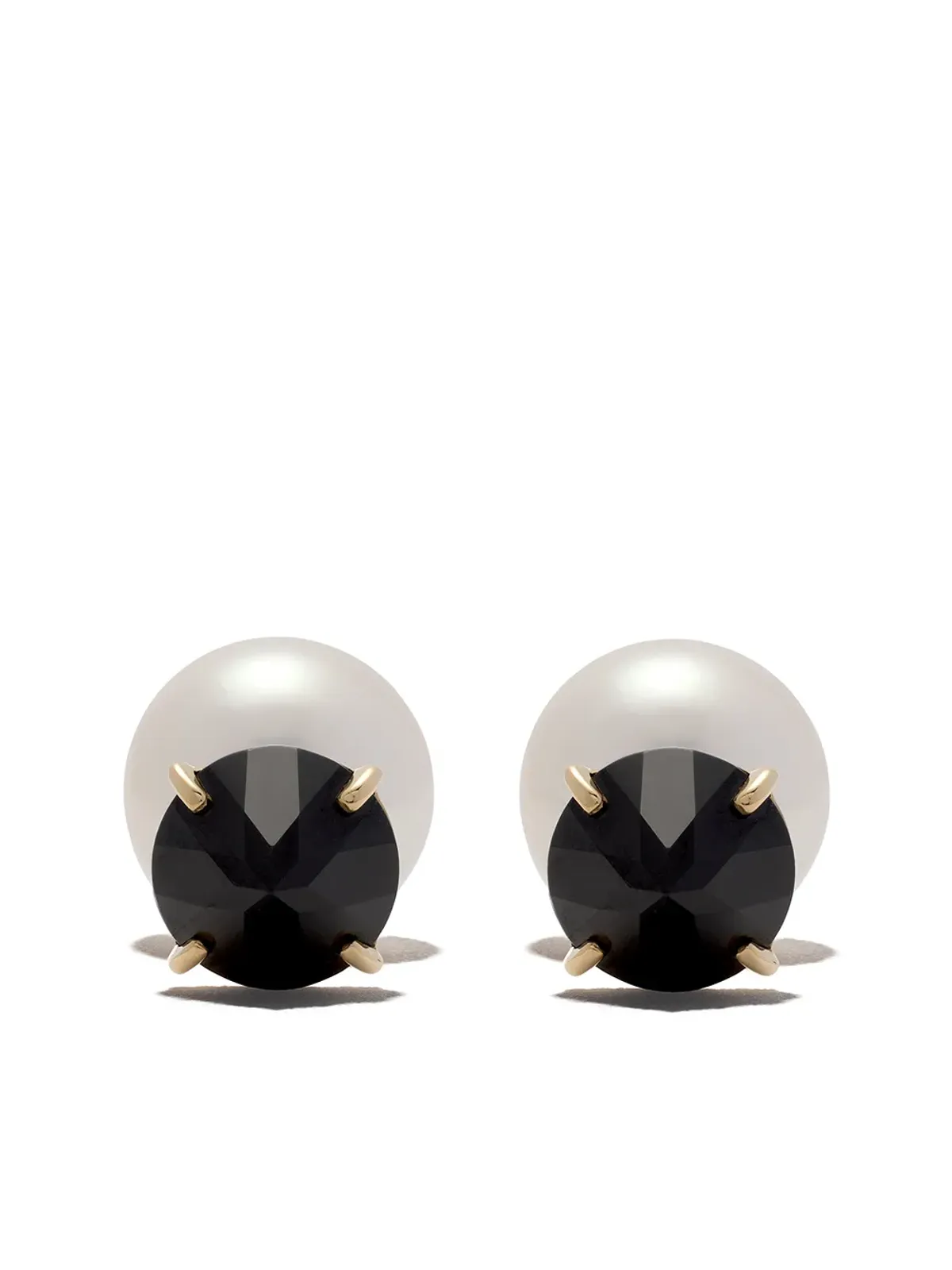 TASAKI 18kt イエローゴールド コレクションライン Refined Rebellion ブラックスピネル イヤリング - 画像1