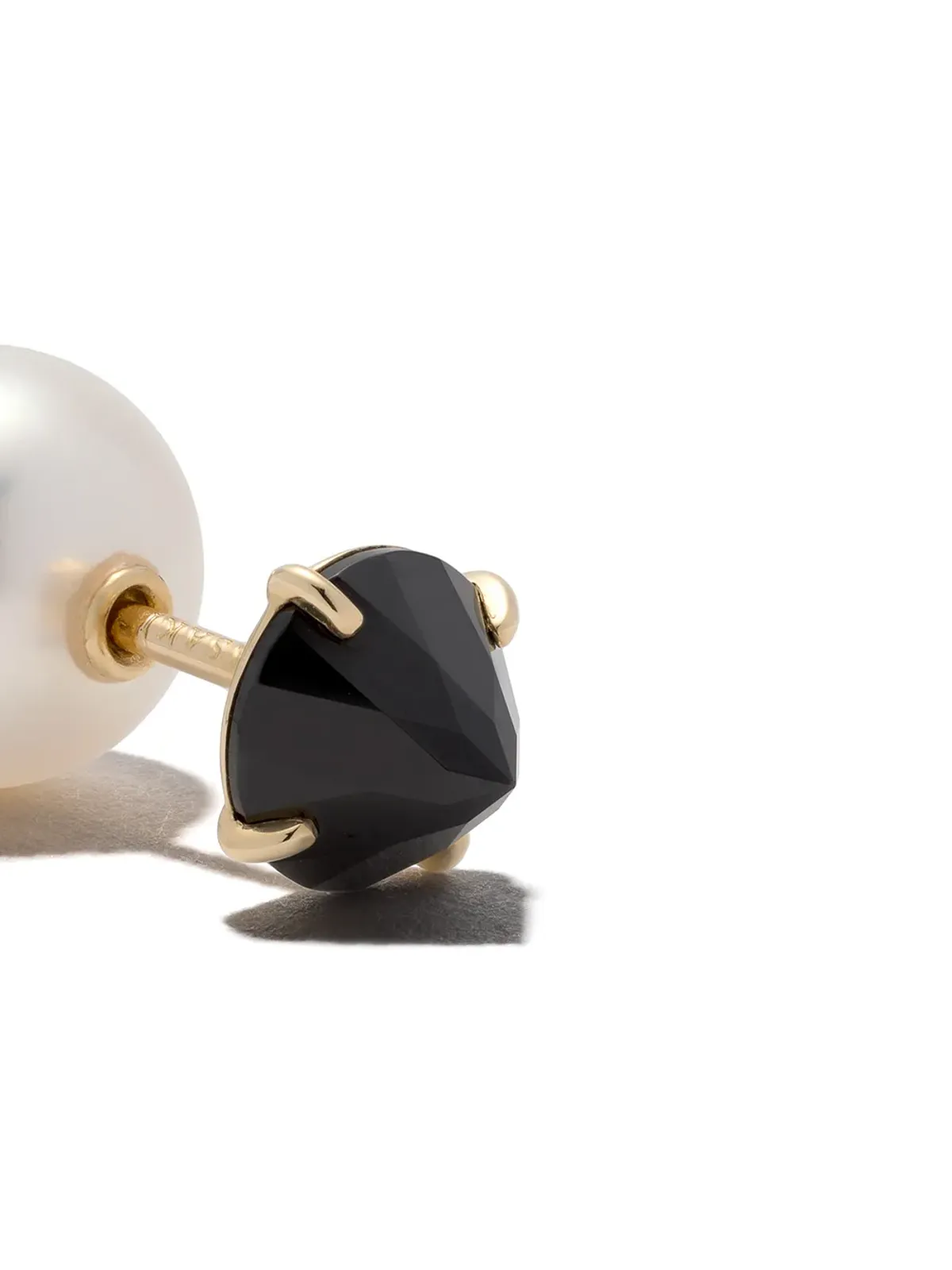 TASAKI 18kt イエローゴールド コレクションライン Refined Rebellion ブラックスピネル イヤリング - 画像3