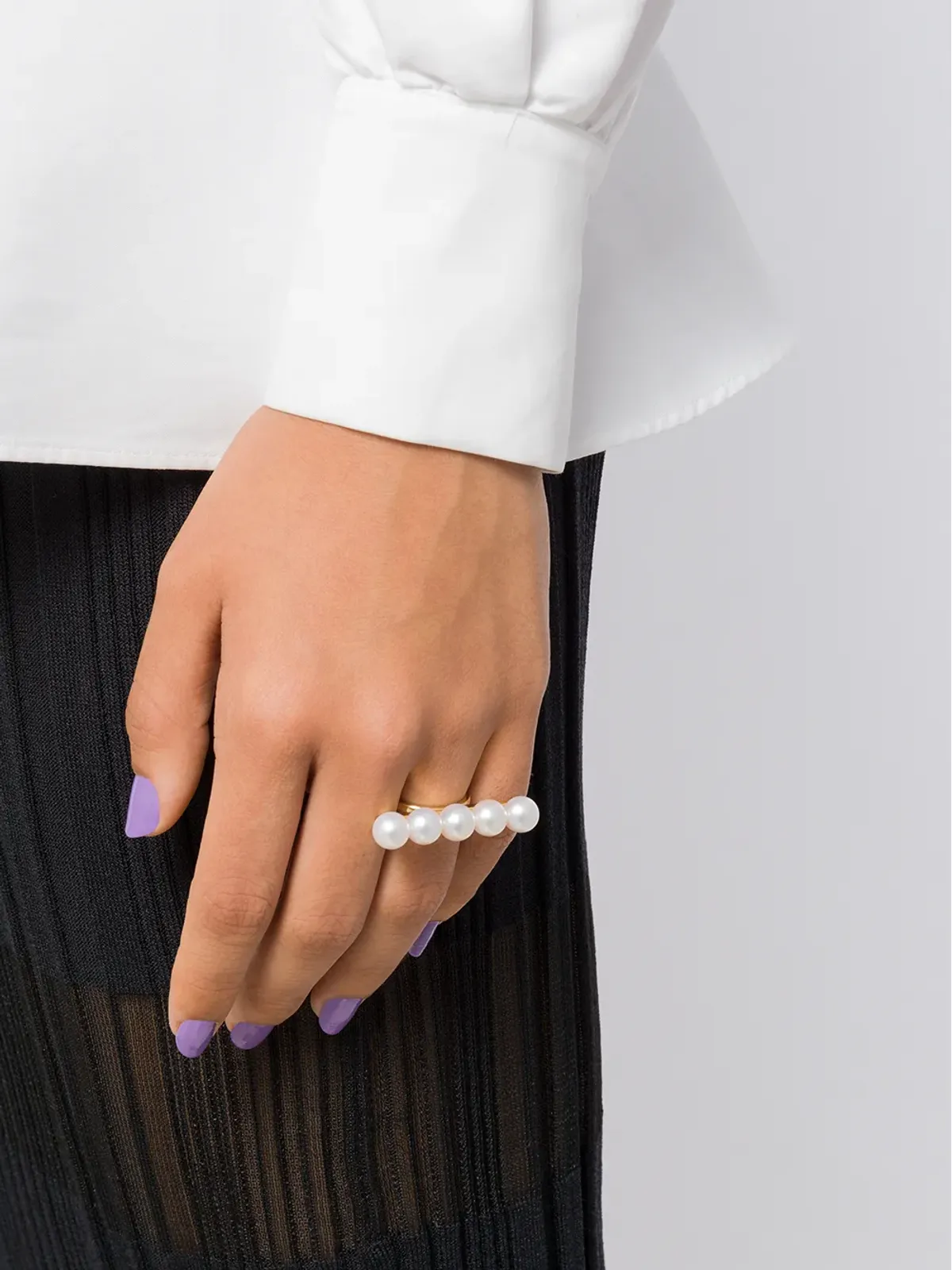 TASAKI 18Kイエローゴールド コレクションライン バランス シグネチャー リング - 画像2