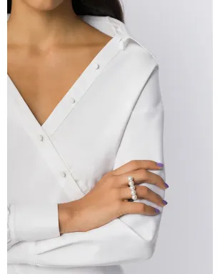 TASAKI 18kt rose gold Balance signature ring - Pink - サムネイル2