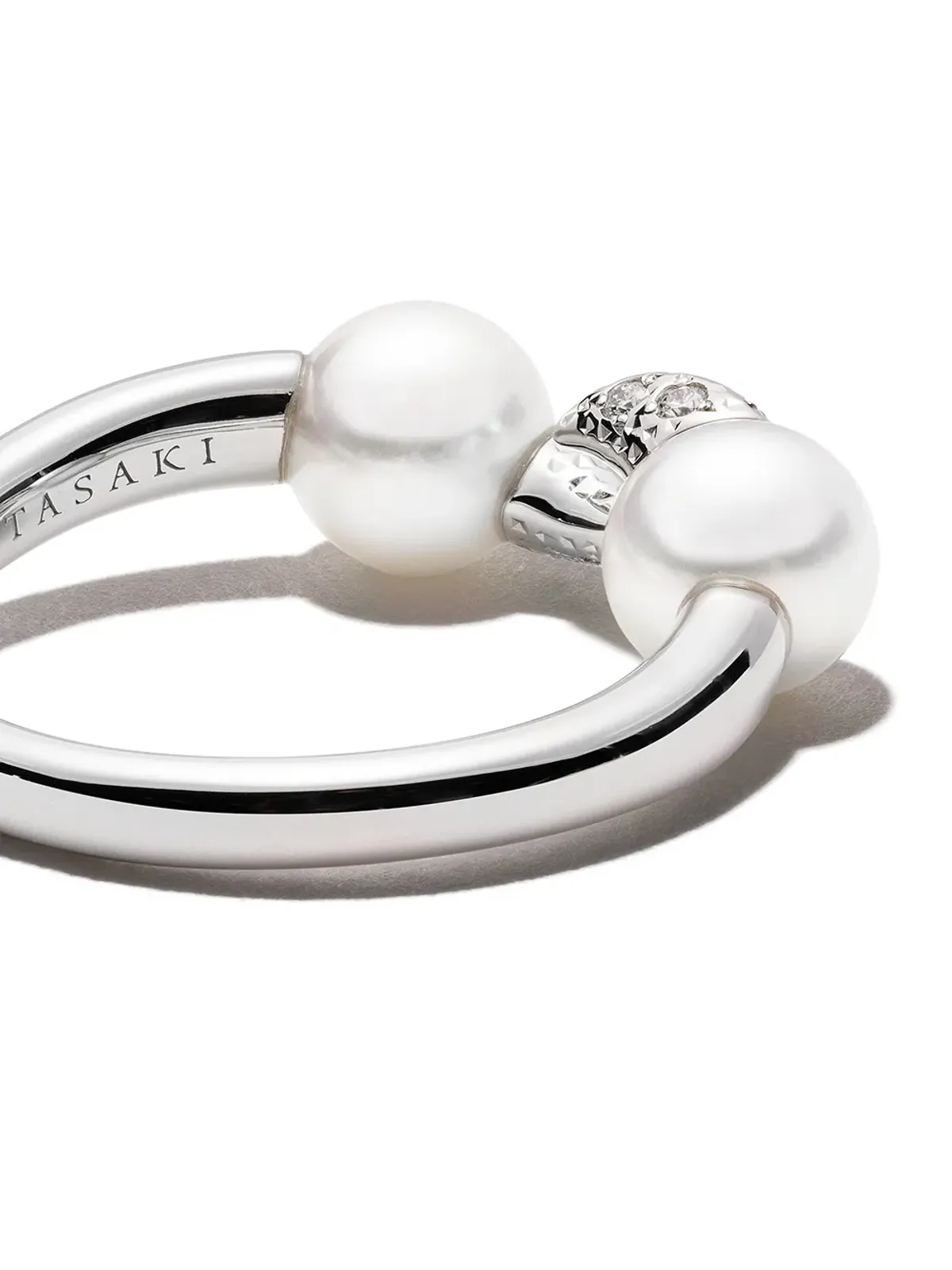 TASAKI 18ktホワイトゴールド コレクションライン Danger Fang ダイヤモンドリング - 画像4
