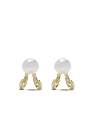 TASAKI 18K イエローゴールド デンジャーファング パール ピアス - サムネイル1