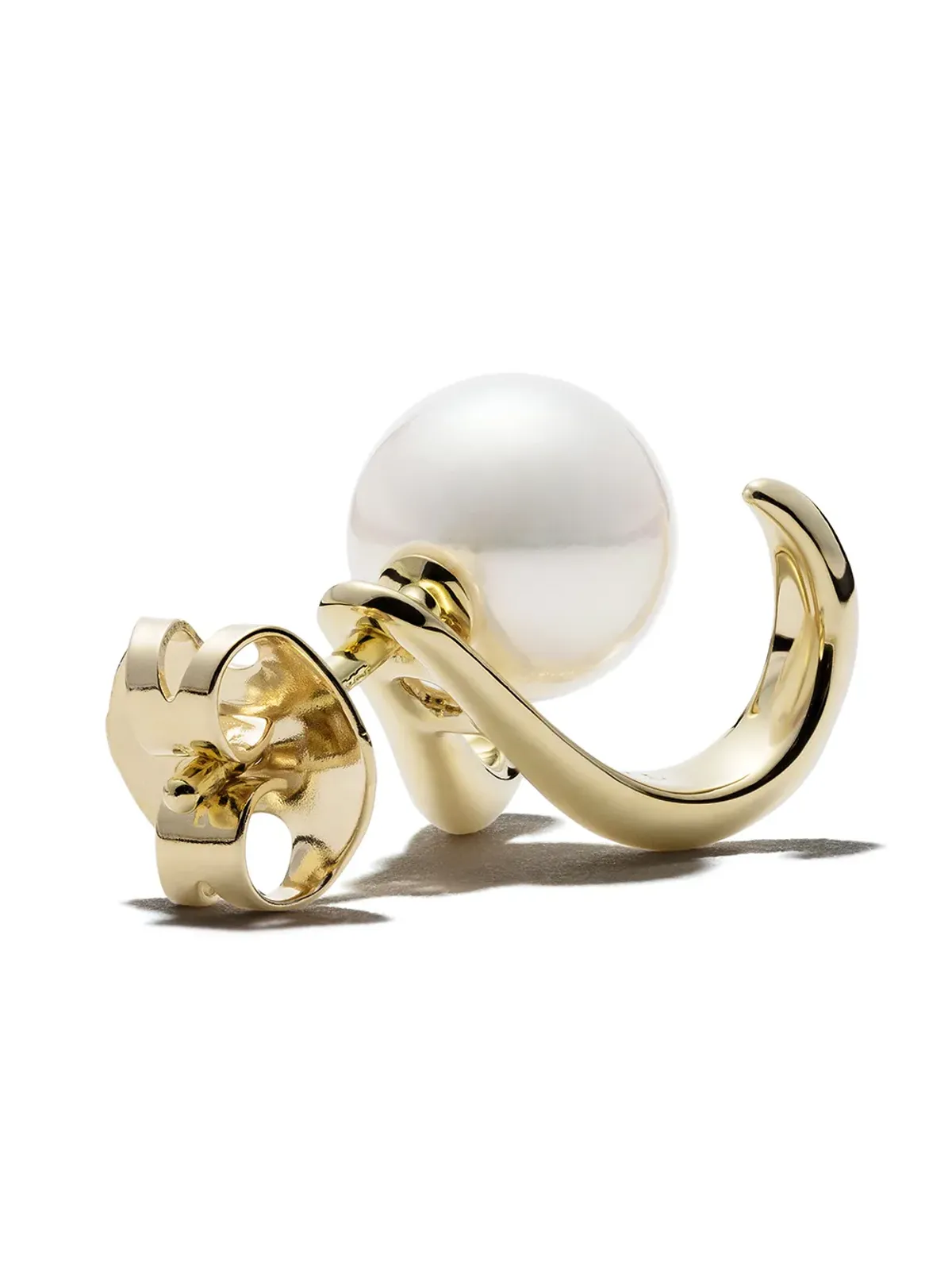 TASAKI 18K イエローゴールド デンジャーファング パール ピアス - 画像4