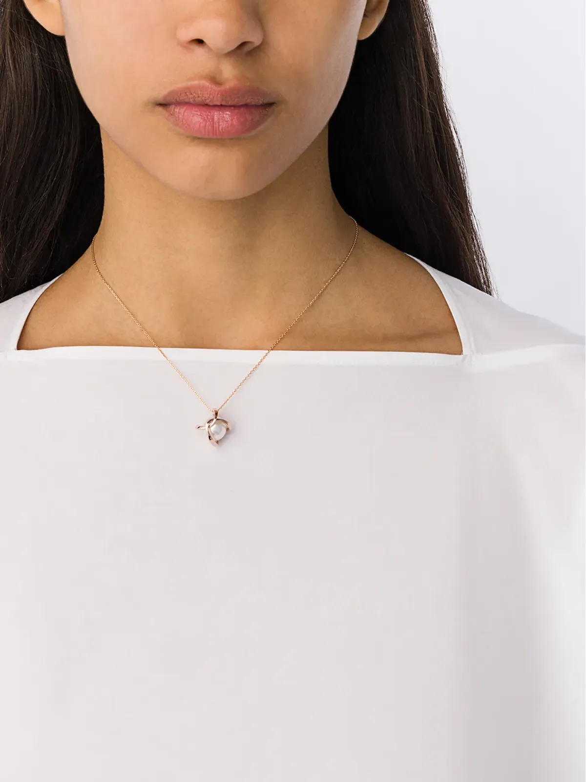 TASAKI 18金ローズゴールド アトリエオーロラ 南洋真珠 ペンダント - 画像2