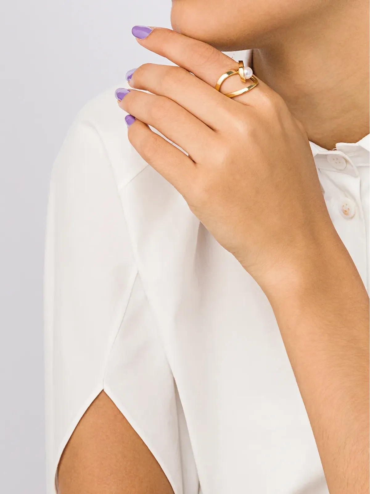 TASAKI 18K イエローゴールド アコヤ真珠リング アトリエ・オーロラ - 画像2