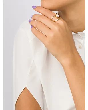 TASAKI 18K イエローゴールド アコヤ真珠リング アトリエ・オーロラ - サムネイル2