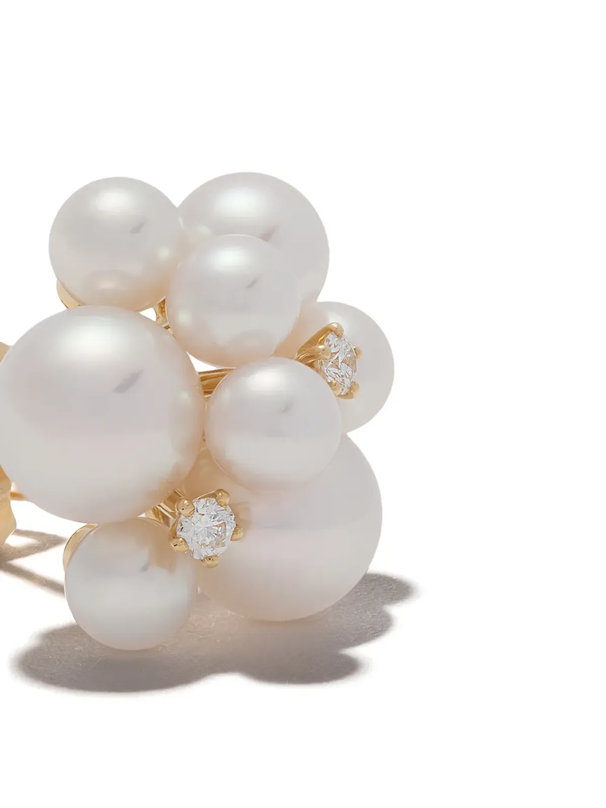 TASAKI 18K イエローゴールド アコヤ真珠 ピアス - 画像3
