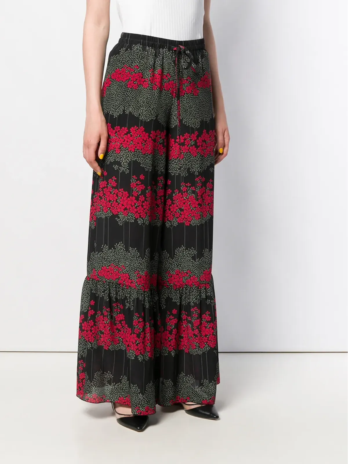 RED Valentino 花柄フレアパンツ - 画像3