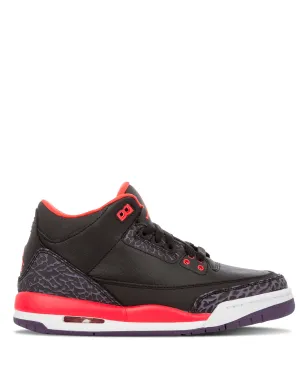 Jordan Kids エアジョーダン3 レトロ クリムゾン スニーカー - サムネイル1