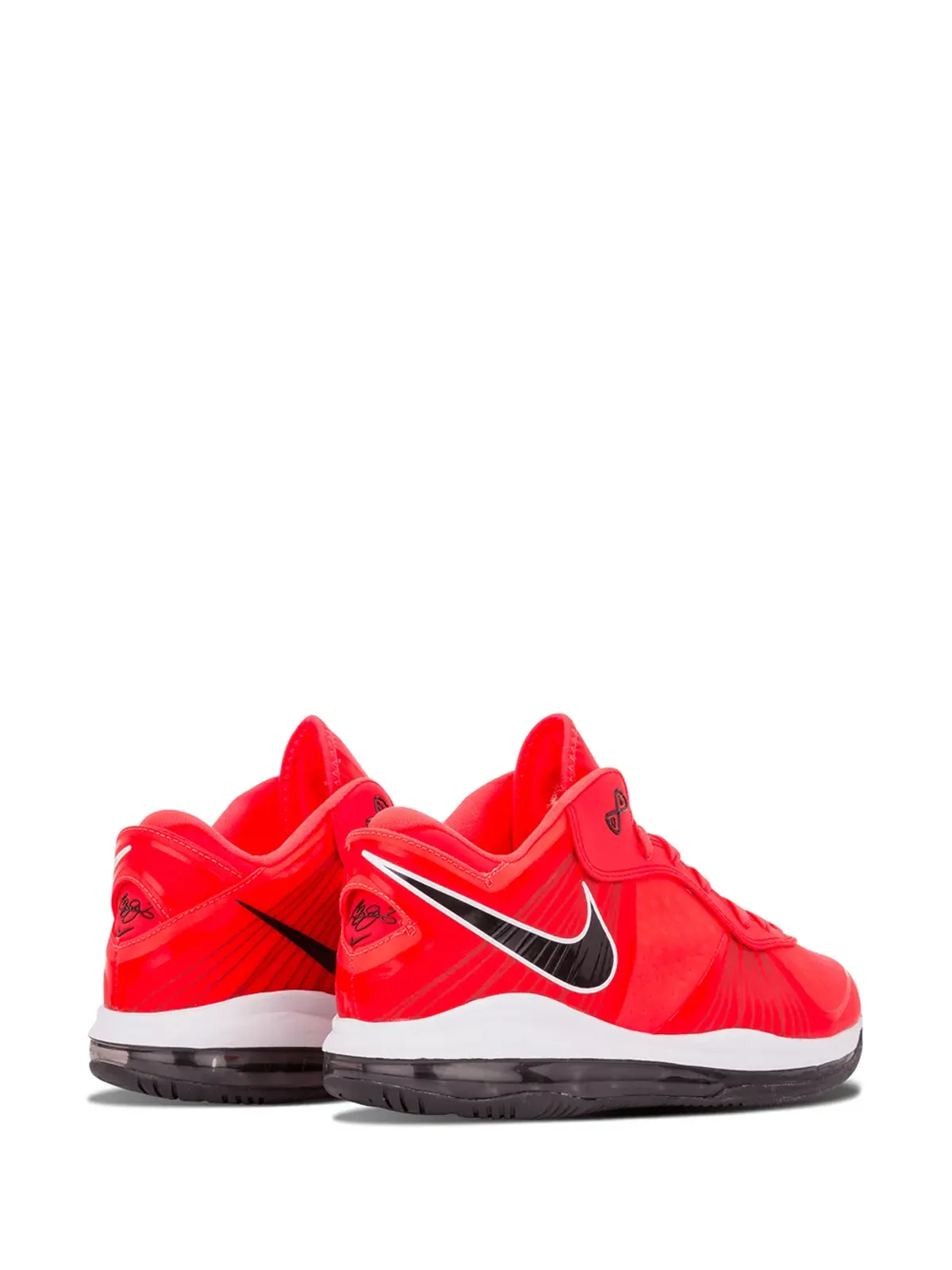 Nike レブロン 8 V/2 Low ソーラーレッド スニーカー - 画像3
