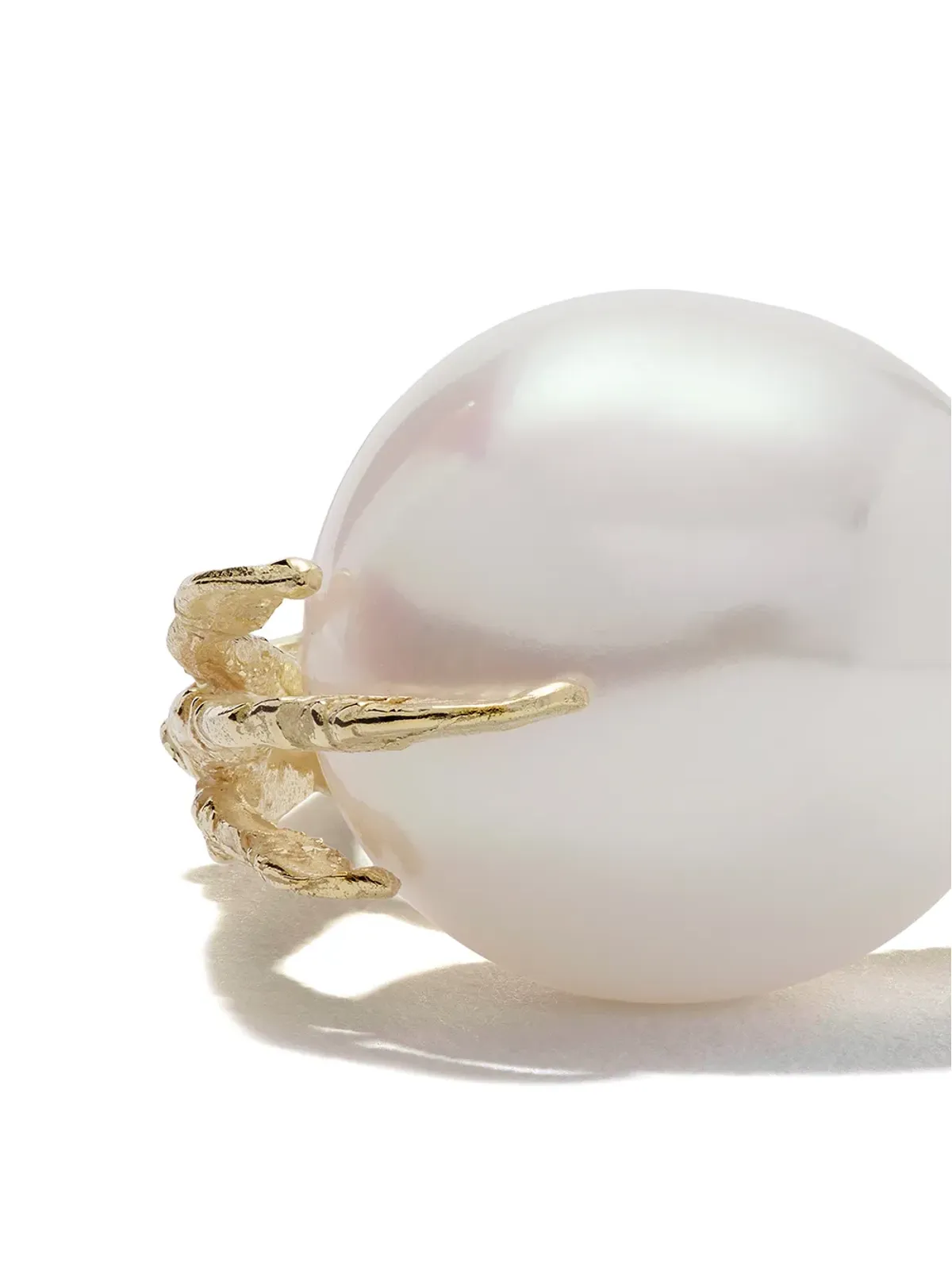 Wouters & Hendrix Gold 18kt ゴールド クロー・パール・リング - 画像3