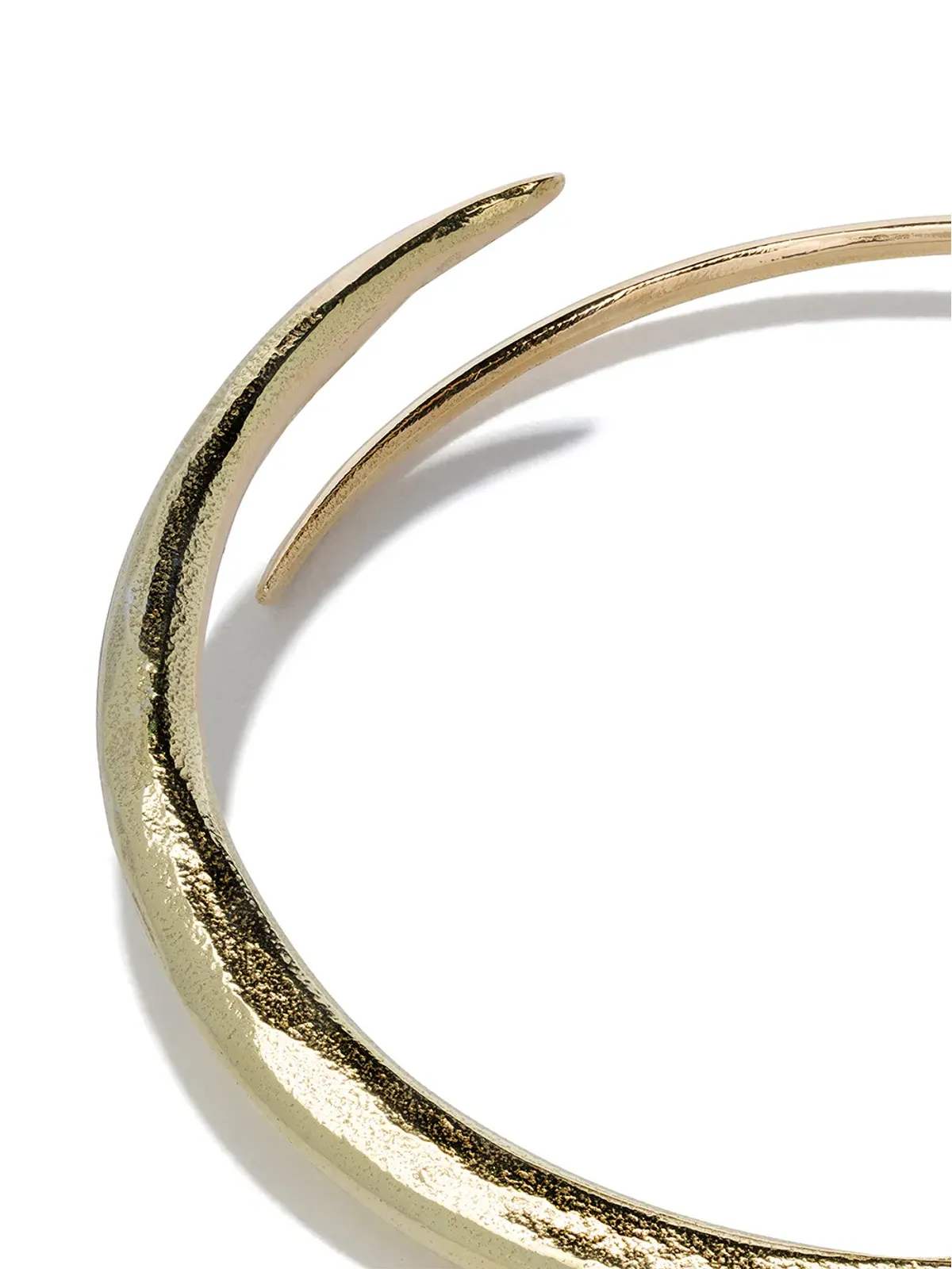 Wouters & Hendrix Gold 18金ゴールド ハンマード フープピアス - 画像4