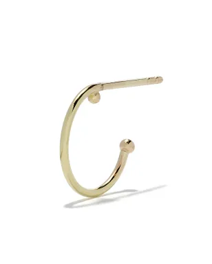 Wouters & Hendrix Gold 18Kゴールドの小さめフープピアス - サムネイル4