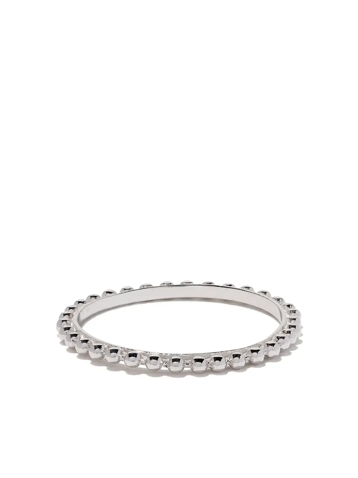 Wouters & Hendrix Gold 18ktホワイトゴールド ボールチェーンリング - 画像1