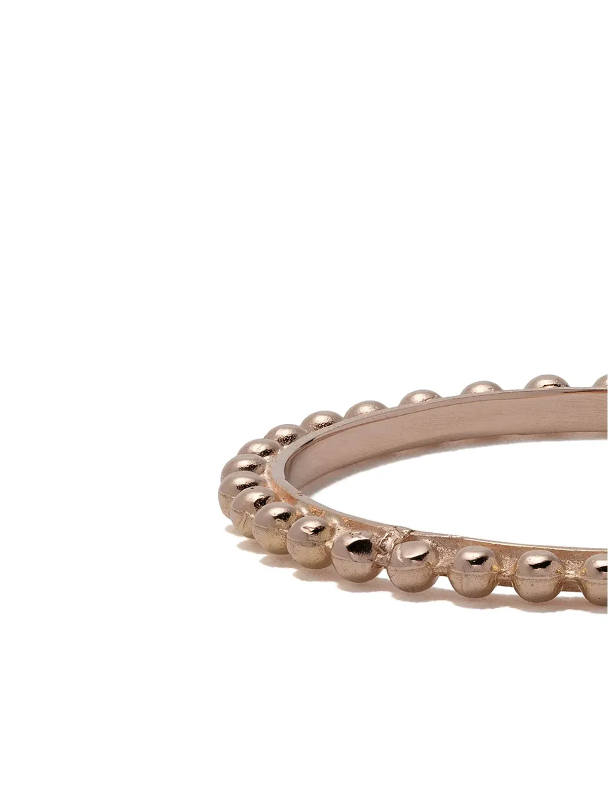 Wouters & Hendrix Gold 18kt ローズゴールド ボールチェーン リング - 画像3