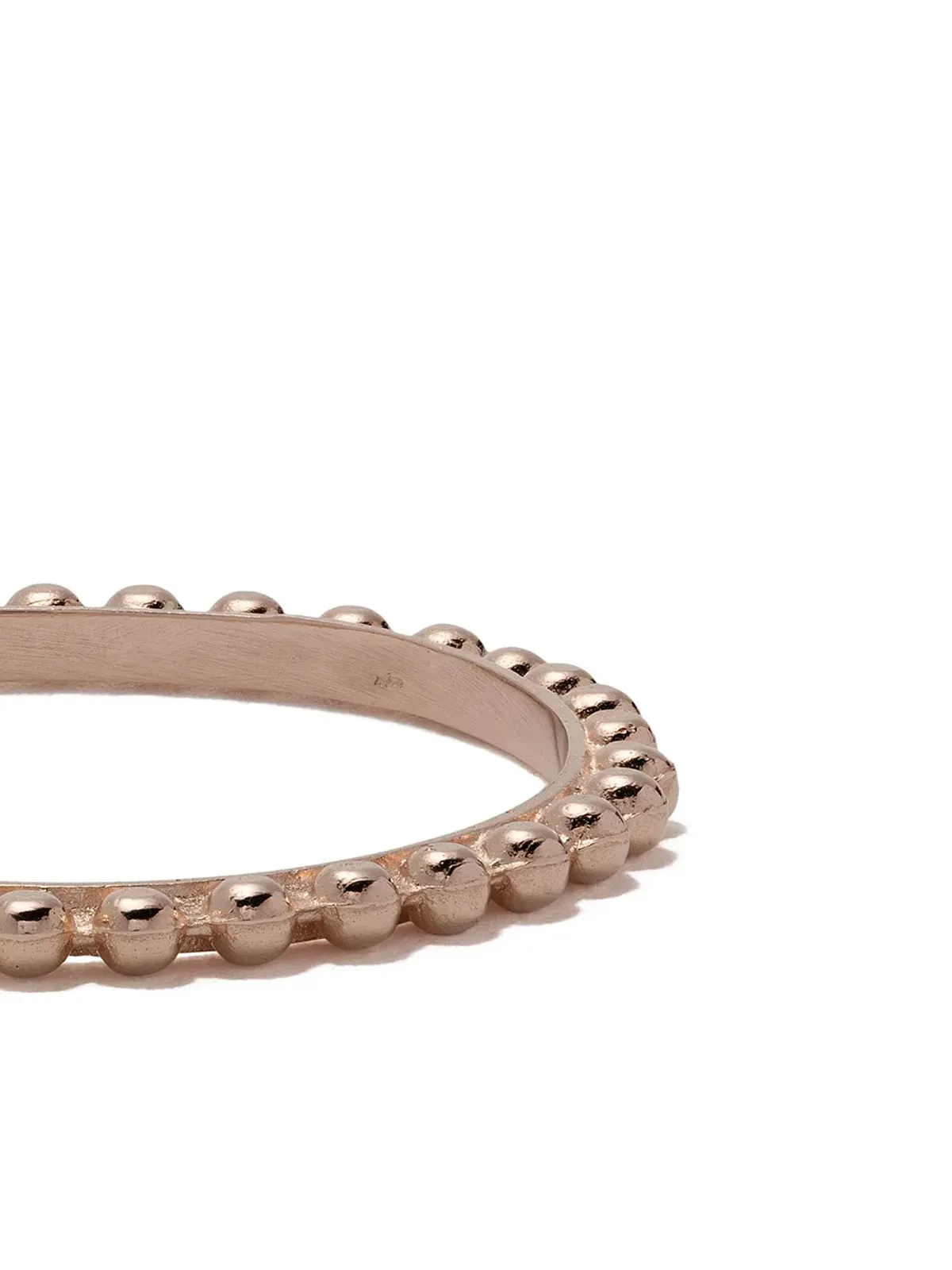 Wouters & Hendrix Gold 18kt ローズゴールド ボールチェーン リング - 画像4