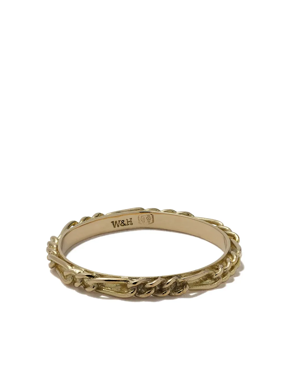 Wouters & Hendrix Gold 18金イエローゴールド Figaroチェーンリング - 画像1