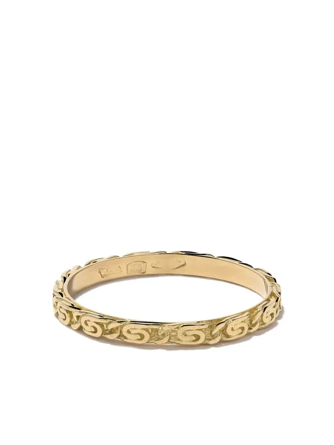 Wouters & Hendrix Gold Wouters & Hendrix Gold 18ktイエローゴールド スネイル ダイヤモンド チェーン リングの商品画像