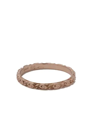 Wouters & Hendrix Gold 18kt ローズゴールド スネイル ダイヤモンド チェーン リング - ピンク - サムネイル1
