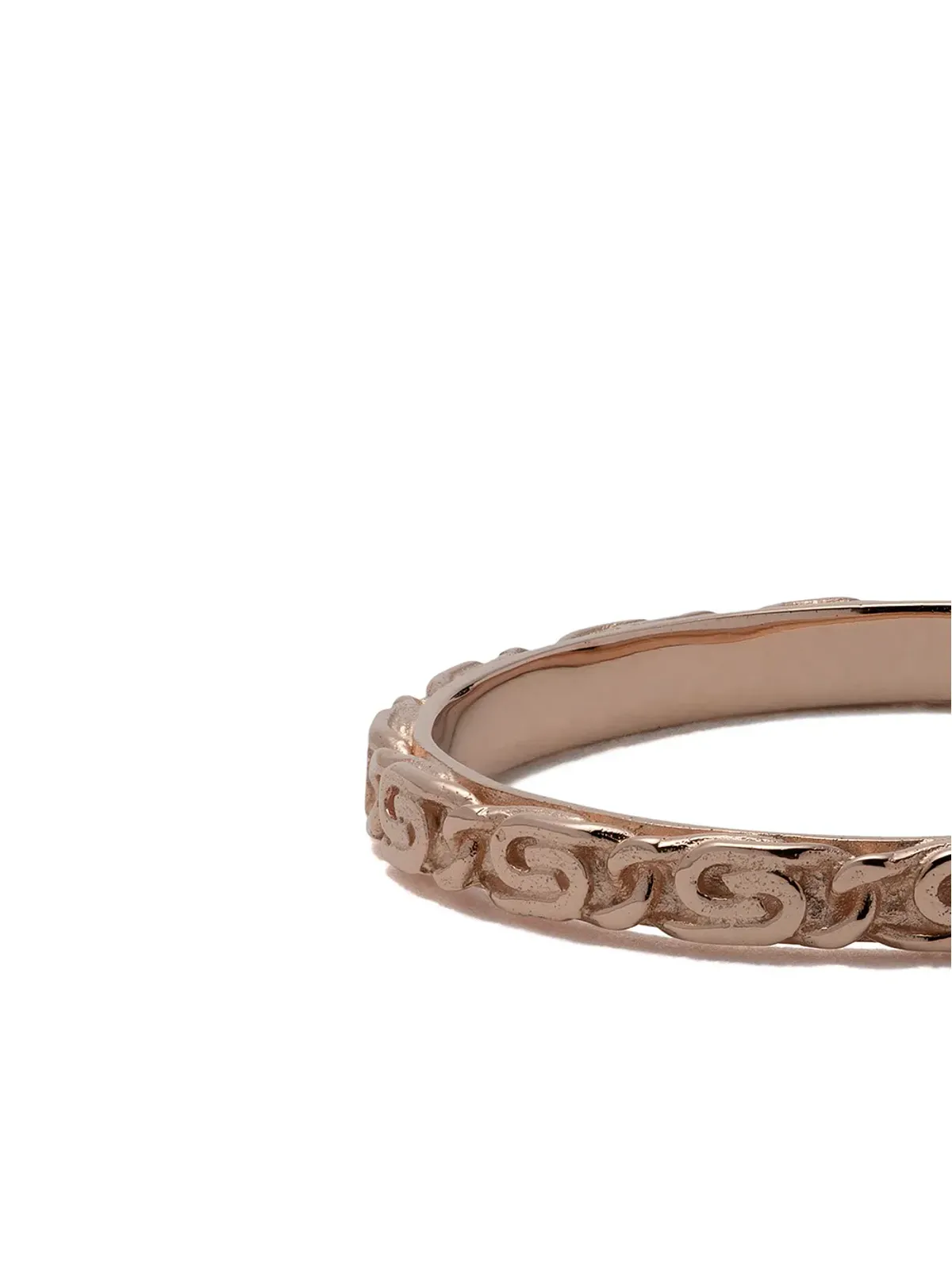 Wouters & Hendrix Gold 18kt ローズゴールド スネイル ダイヤモンド チェーン リング - ピンク - 画像3