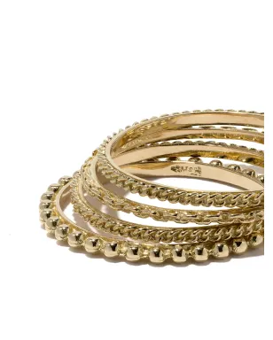 Wouters & Hendrix Gold 18kt gold four rings set - Metallic - サムネイル3