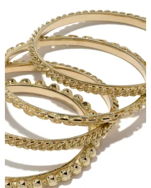 Wouters & Hendrix Gold 18kt gold four rings set - Metallic - サムネイル4
