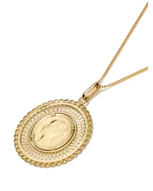 Wouters & Hendrix Gold 18ktゴールド パールとコイン ペンダント ネックレス - サムネイル3