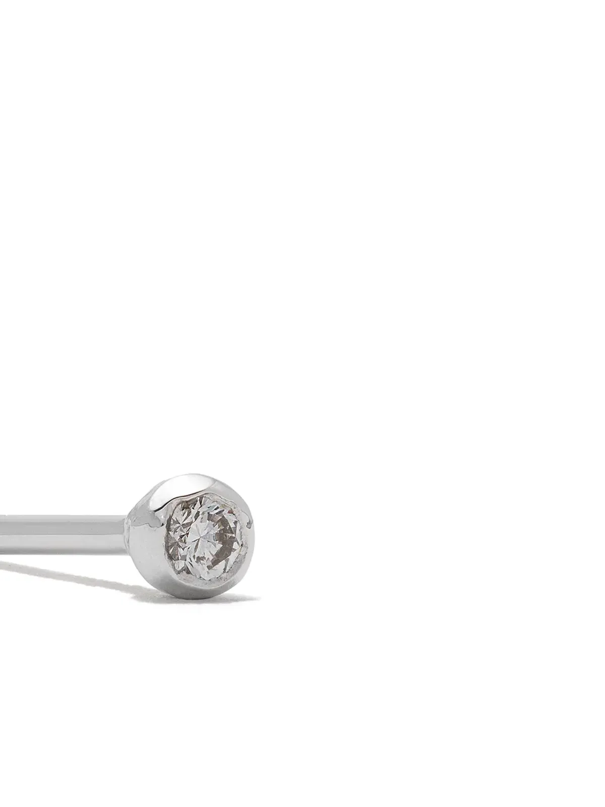 Wouters & Hendrix Gold 18ktホワイトゴールド ダイヤモンドスタッドピアス - 画像3