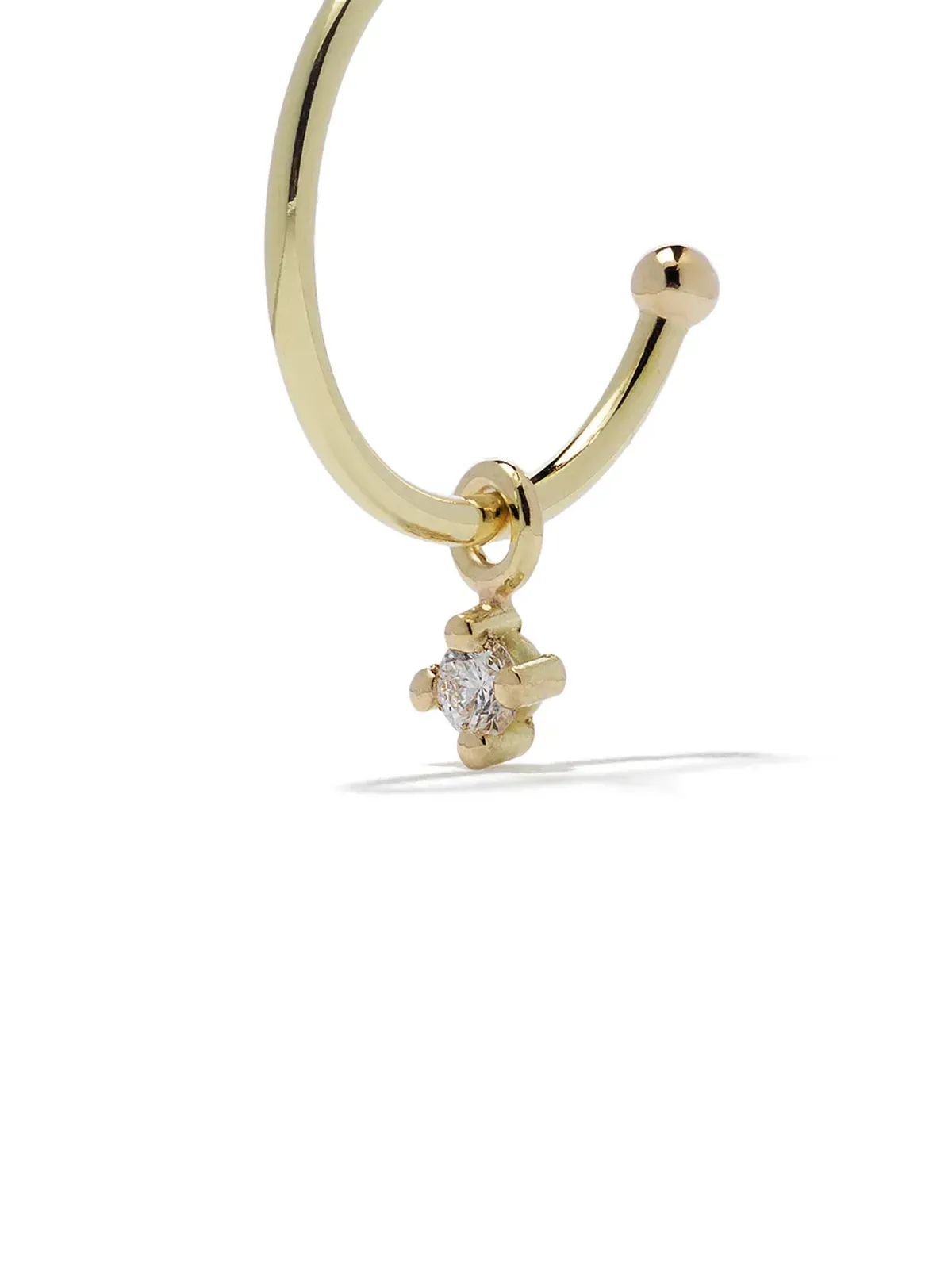 Wouters & Hendrix Gold 18K ダイヤモンド フープピアス - 画像3