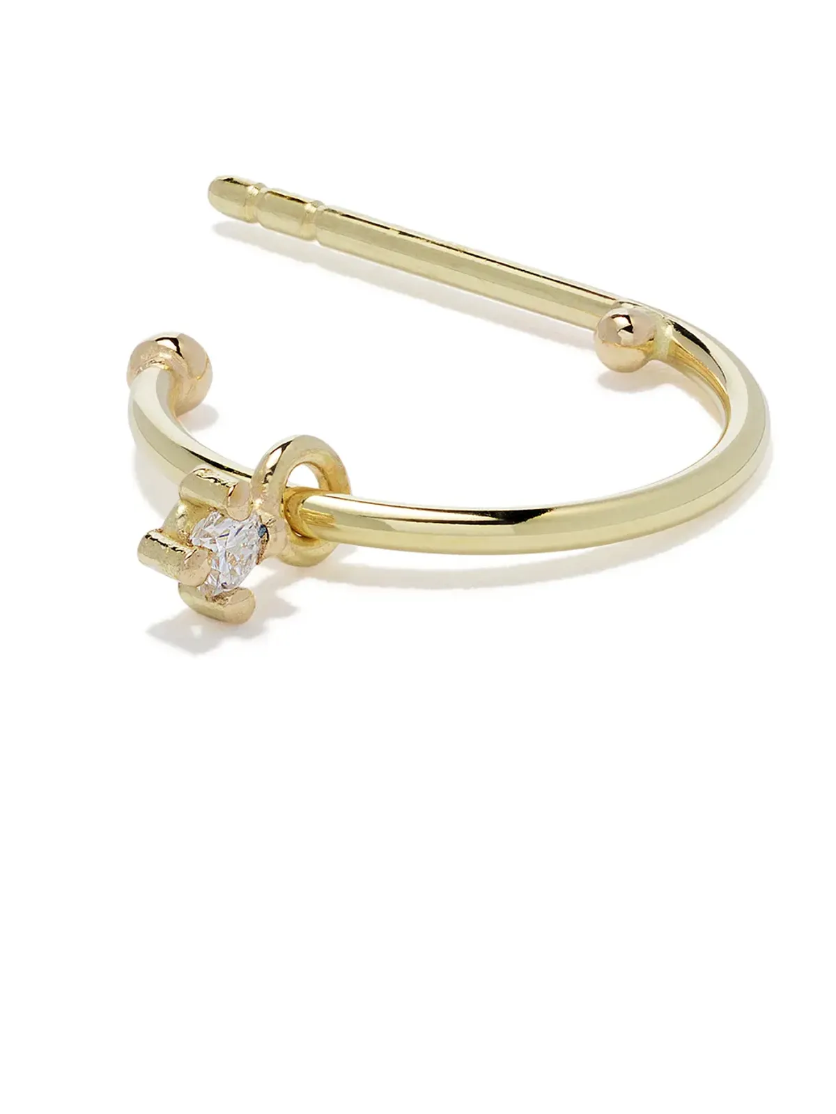 Wouters & Hendrix Gold 18K ダイヤモンド フープピアス - 画像4