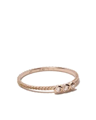 Wouters & Hendrix Gold 18kt ローズゴールド チェーン ダイヤモンド リング - ピンク - サムネイル1